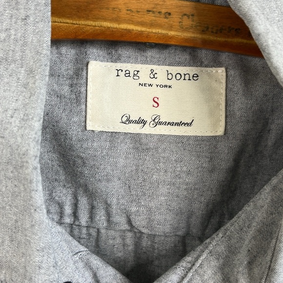 rag and bone Snap Men's Color Block Short Sleeve Shirt - Picture 6 of 8